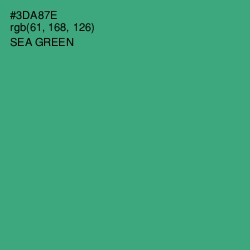 #3DA87E - Sea Green Color Image